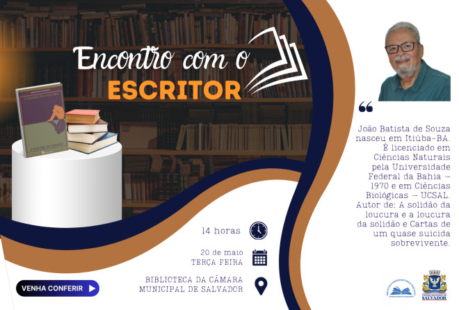 Biblioteca da Câmara inicia projeto Encontro com o Escritor
