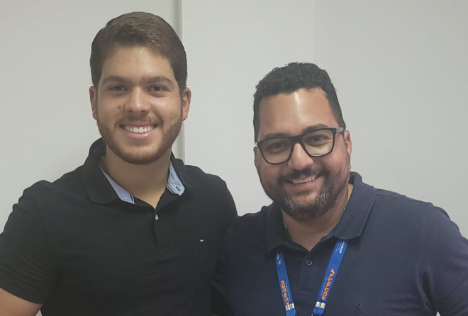 Marcelo Guimarães Neto recebe subprefeito Wagner Andrade