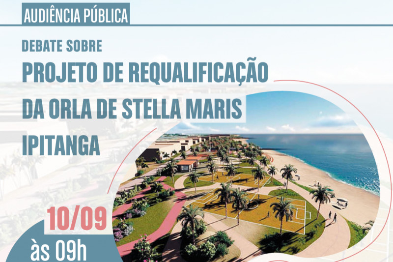 Câmara debate projeto de requalificação da orla de Stella Maris e Ipitanga