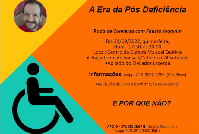 “A Era da Pós Deficiência” é tema de encontro no Centro de Cultura