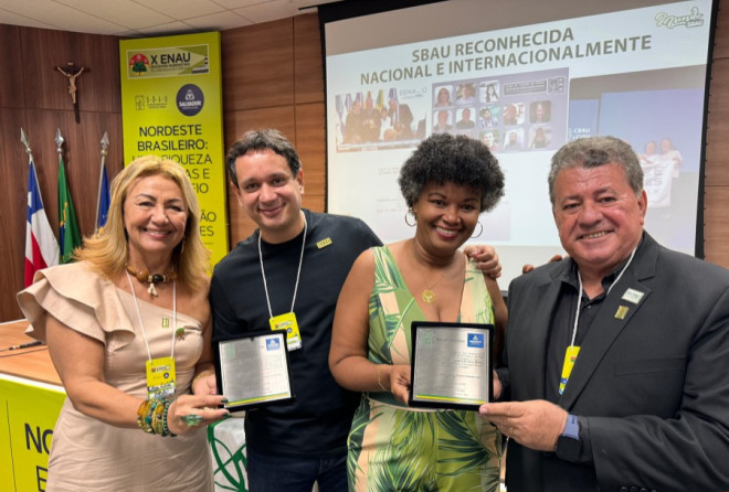 André Fraga é homenageado durante evento de arborização urbana