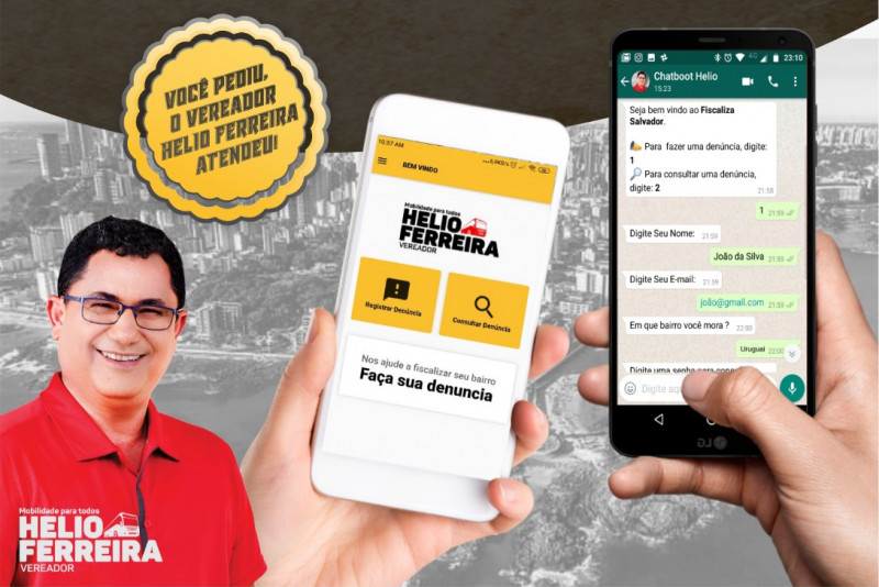 Vereador lança aplicativo de denúncias