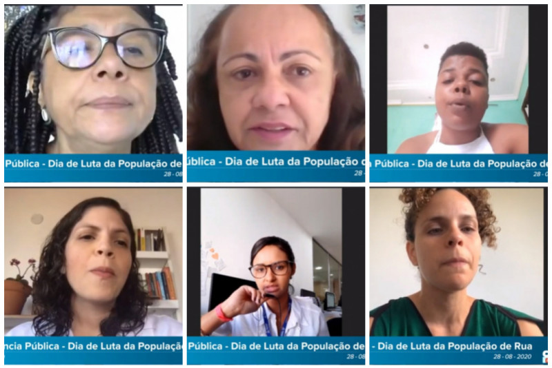 Audiência virtual marca passagem do Dia de Luta da População de Rua