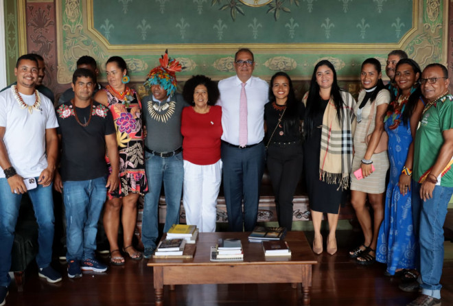 Carlos Muniz e Marta Rodrigues têm reunião com líderes indígenas
