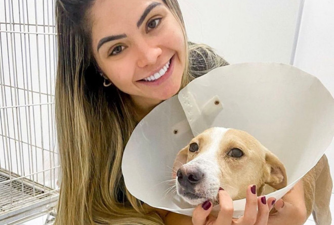 Marcelle Moraes comemora construção de hospital veterinário
