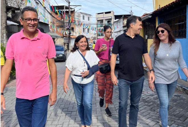 Marcelo Maia visita obra no Engenho Velho de Brotas