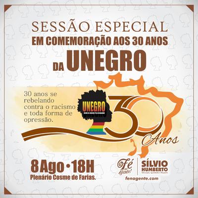 Sessão em comemoração aos 30 anos da Unegro