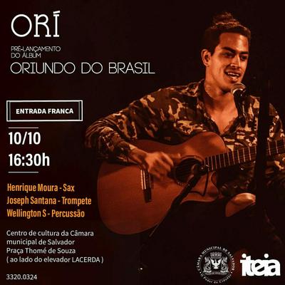 Centro de Cultura apresenta show do músico Orí