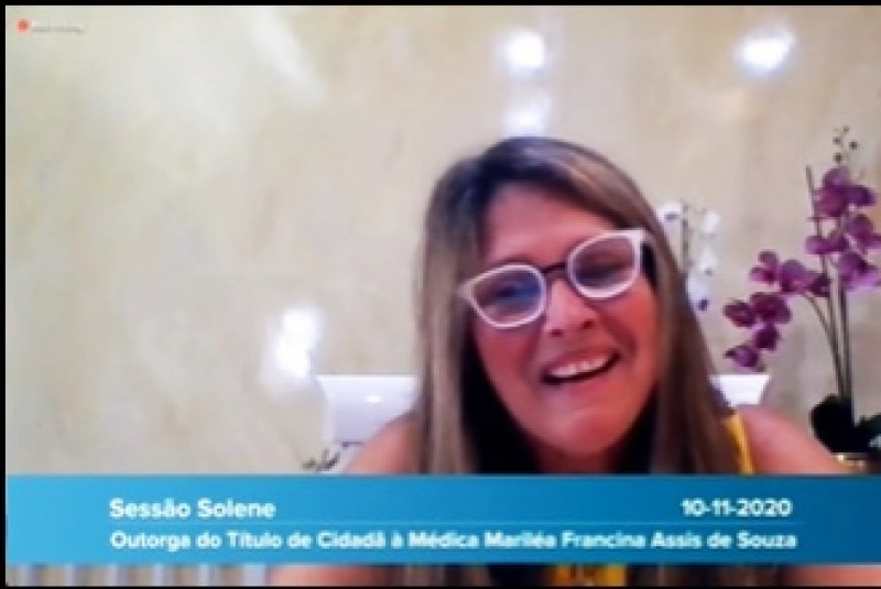 Câmara Municipal concede cidadania de Salvador à médica Mariléa Souza
