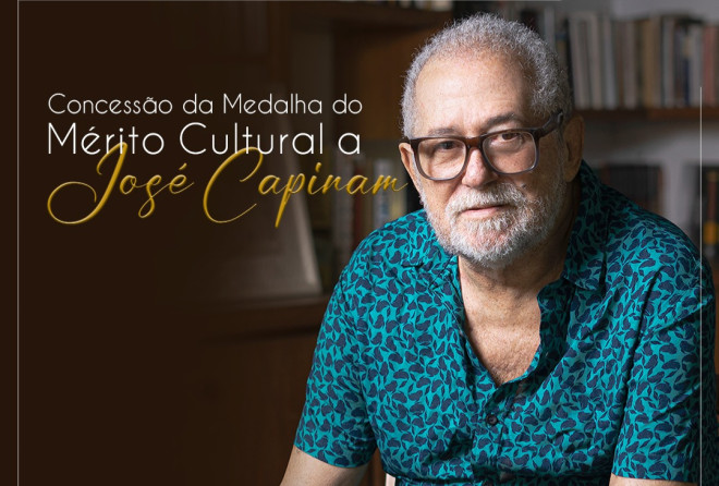 José Carlos Capinam receberá medalha do Mérito Cultural