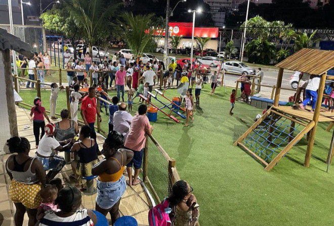 Vereador Marcelo Maia comemora entrega de praça