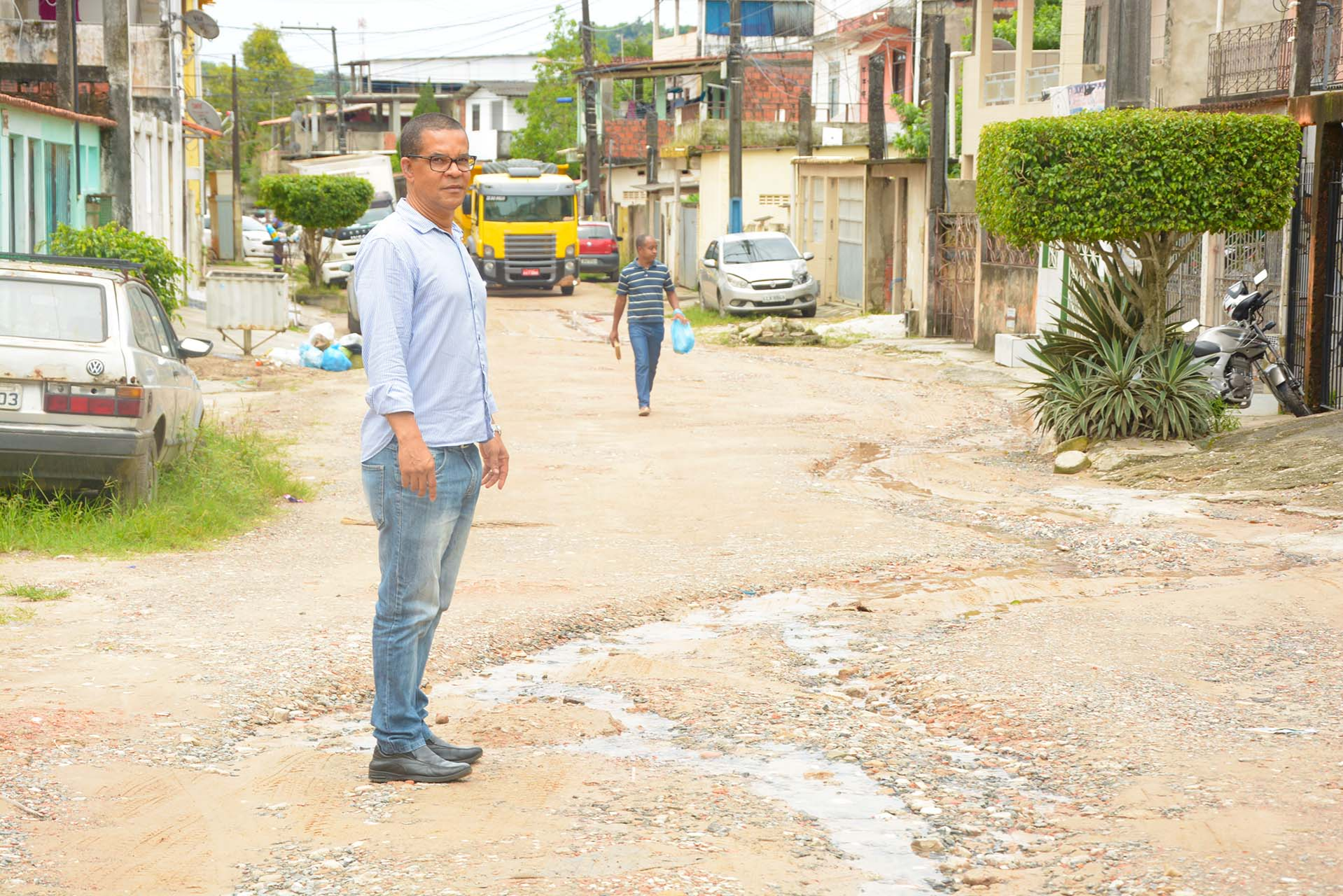 Palhinha visita Rua Castro Alves