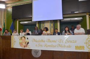 Presidente do Naspec homenageada na Câmara