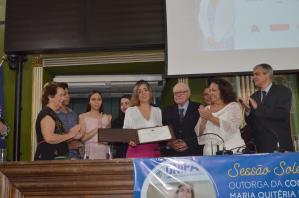 Reitora da Unifacs, Márcia Barros recebe Comenda Maria Quitéria