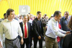 José Trindade confere obras do metrô na Estação Mussurunga