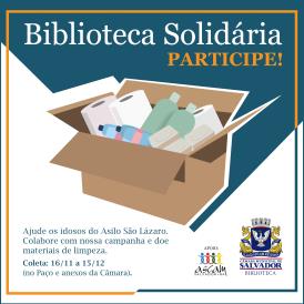 Campanha Biblioteca Solidária beneficia Asilo São Lázaro